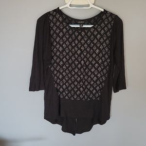 Lucky Brand black and white shirt